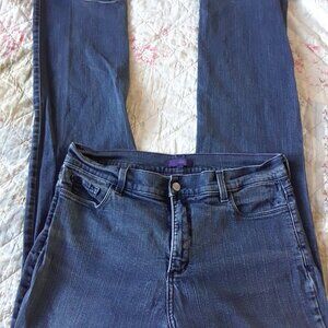 NYDJ High Rise Straight Leg Size 16 Medium Wash